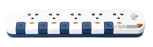 WL5315-10M ปลั๊กไฟ 5ช่อง 5สวิตช์ (WH/NB)