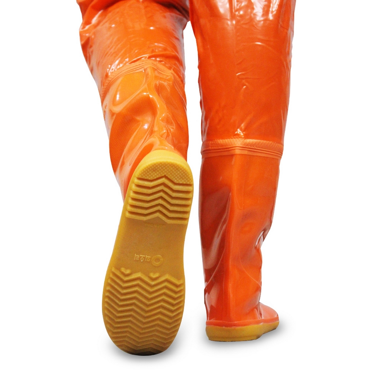 รองเท้า PVC สีส้ม สูง 28