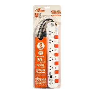 WL5375USB-5Mปลั๊กไฟ5ช่อง6สวิตช์2USBWH/OR