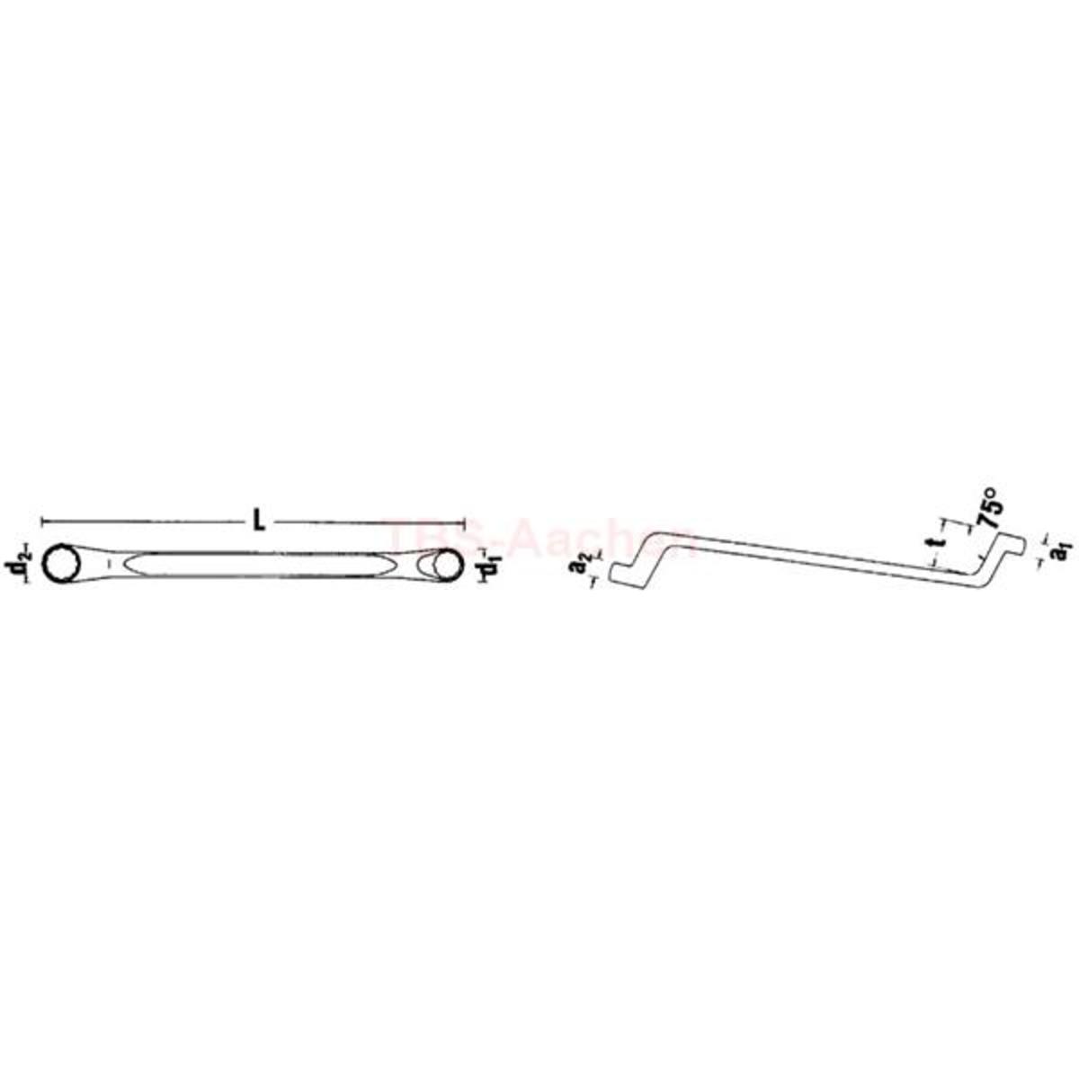 20 17 X 19 DOUBLE ENDED RINGSPANNER