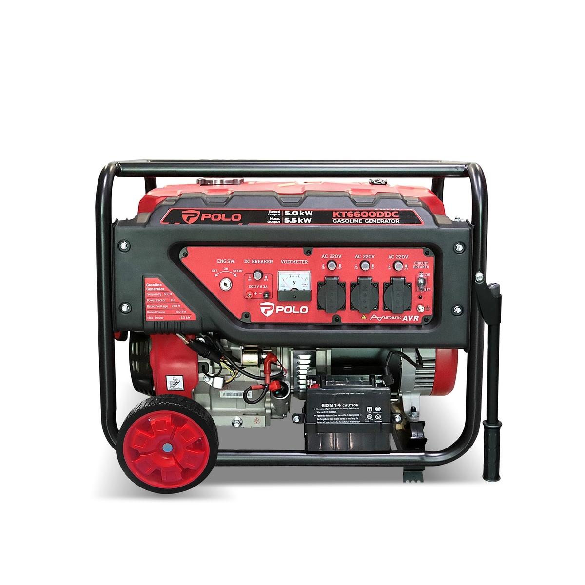 KT6600DDC เครื่องปั่นไฟเบนซิน 5.0 KW