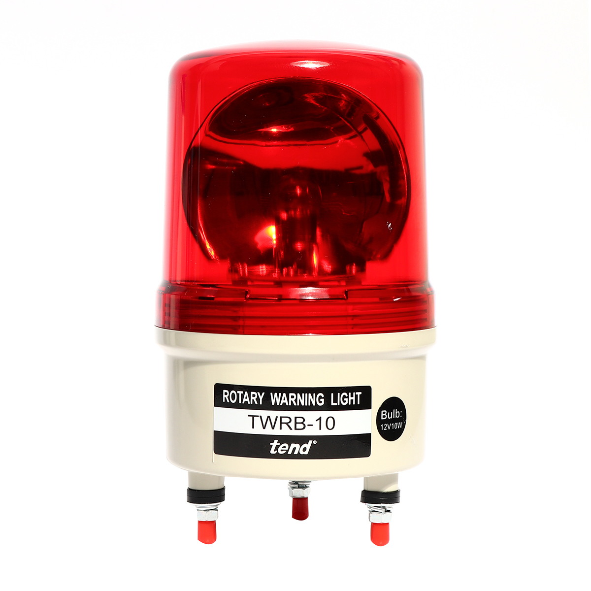 TWRB-102Rไฟหมุนมีเสียงเตือน 100 มม.สีแดง