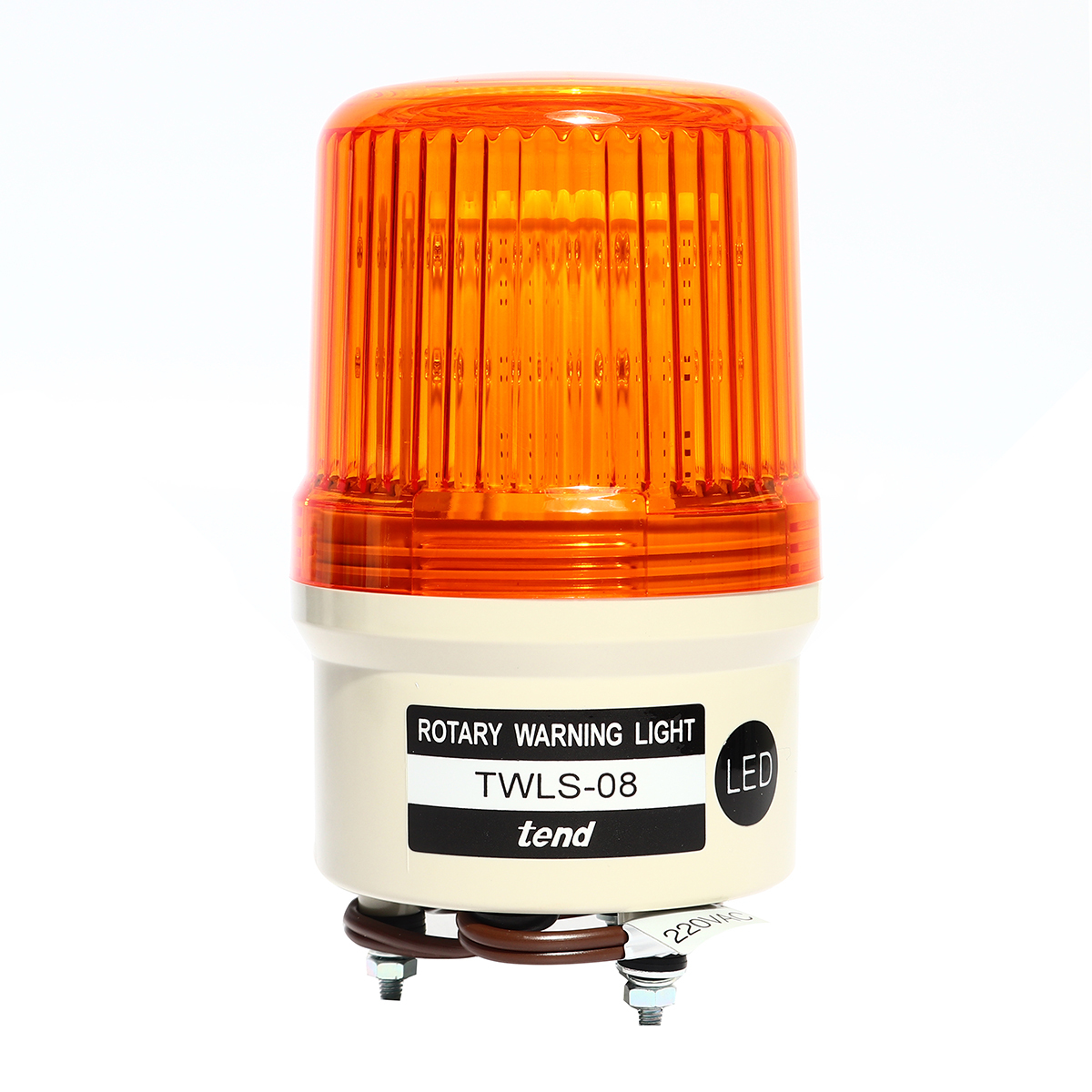 TWLS-082Oไฟหมุนมีเสียงเตือน80มม.ส้มLED