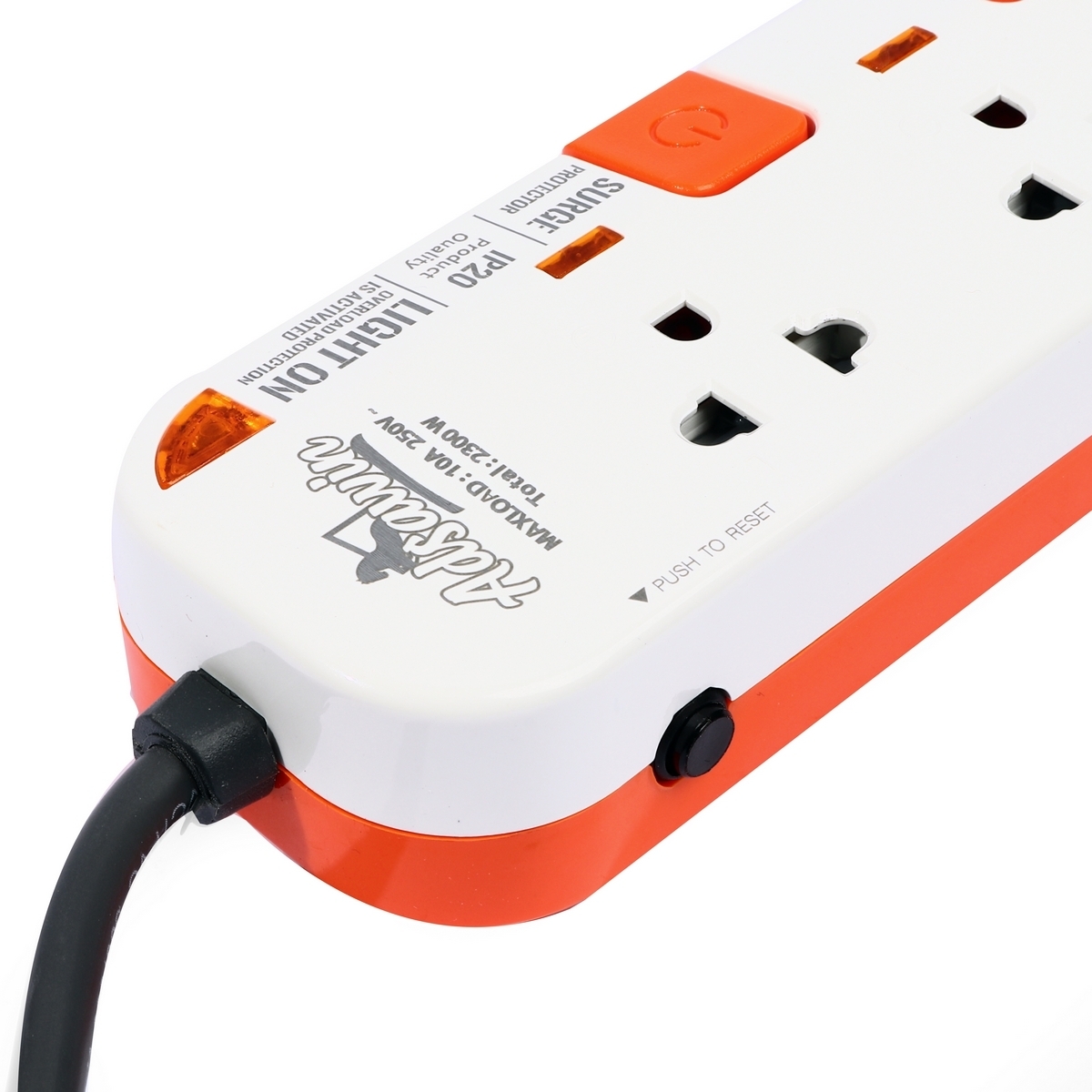 WL5375USB-3Mปลั๊กไฟ5ช่อง6สวิตช์2USBWH/OR