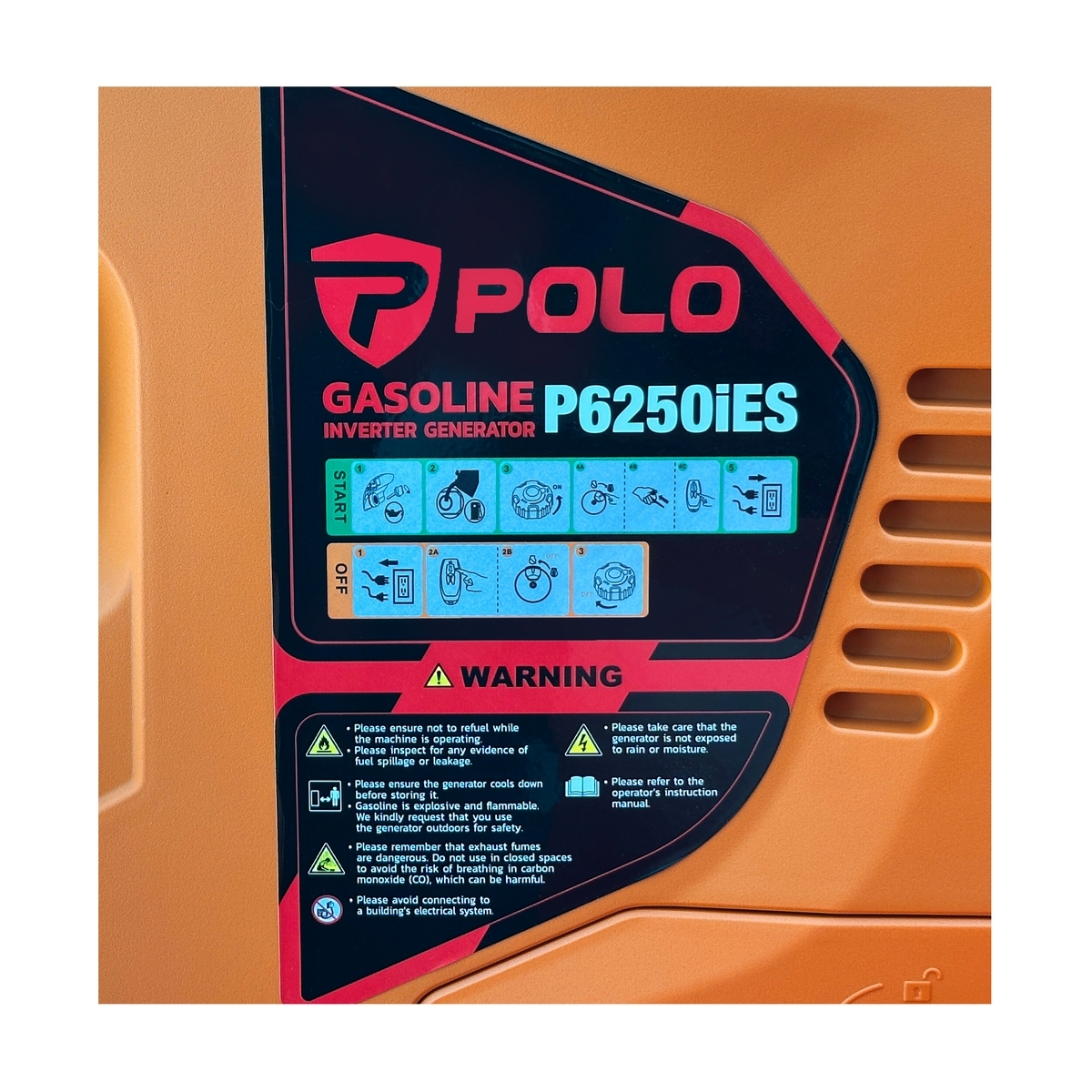 P6250IESเครื่องปั่นไฟอินเวอร์เตอร์ 5.5KW