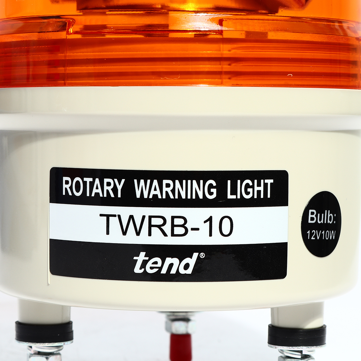 TWRB-102Oไฟหมุนมีเสียงเตือน80มม.สีส้ม