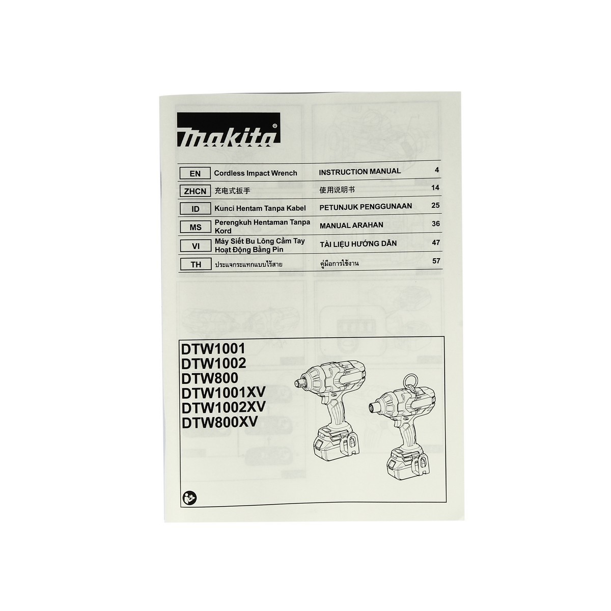 DTW1001ZX2 บล๊อกไร้สาย 3/4
