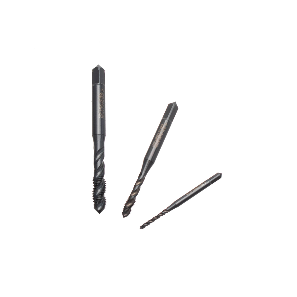 L6866_M2X0.4R ดอกต๊าปร่องเกลียวสีดำ