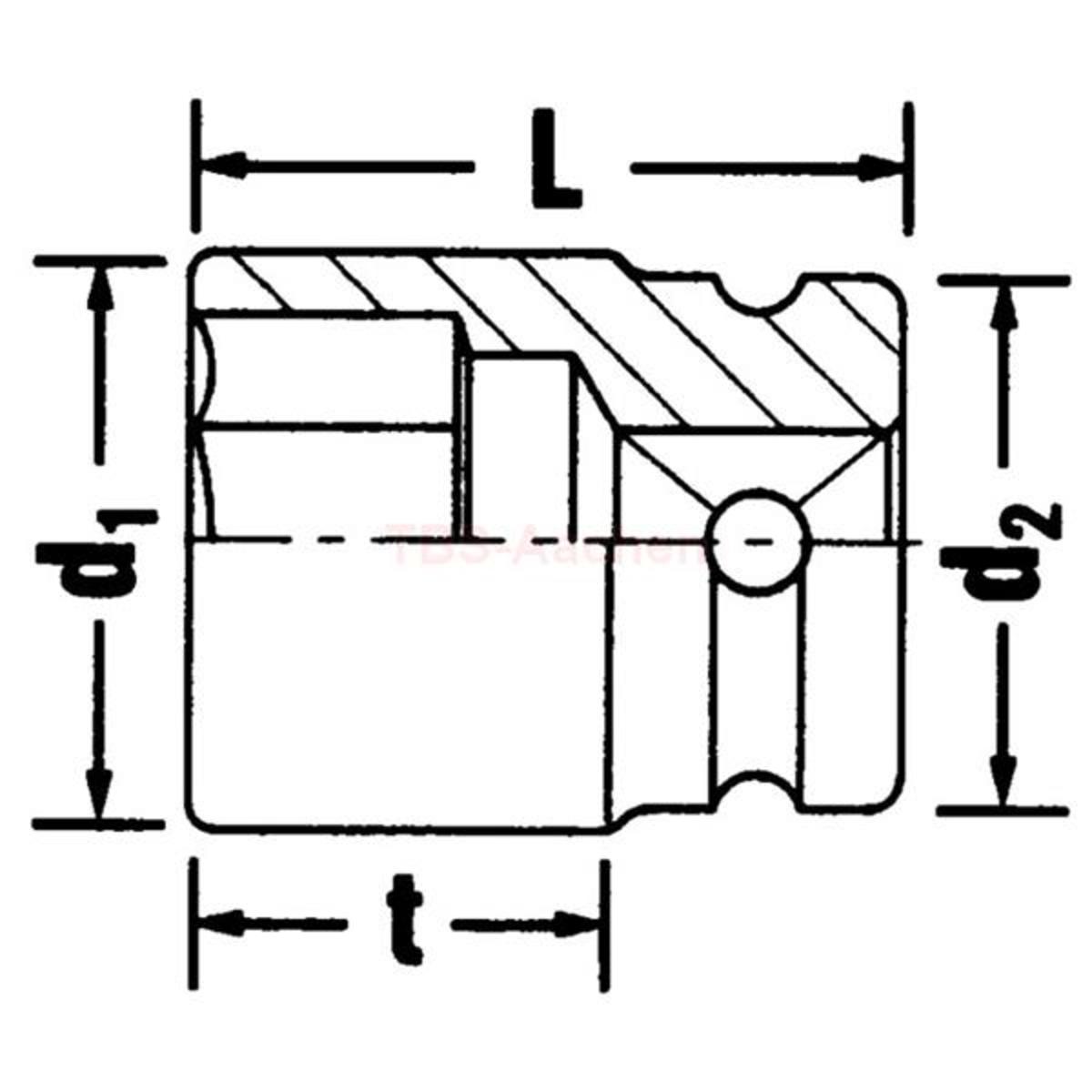51 IMP 17 IMPACT SOCKET 1/2