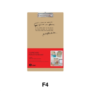 CCB15-F4 คลิปบอร์ด NATURAL HARDBOARD-F4