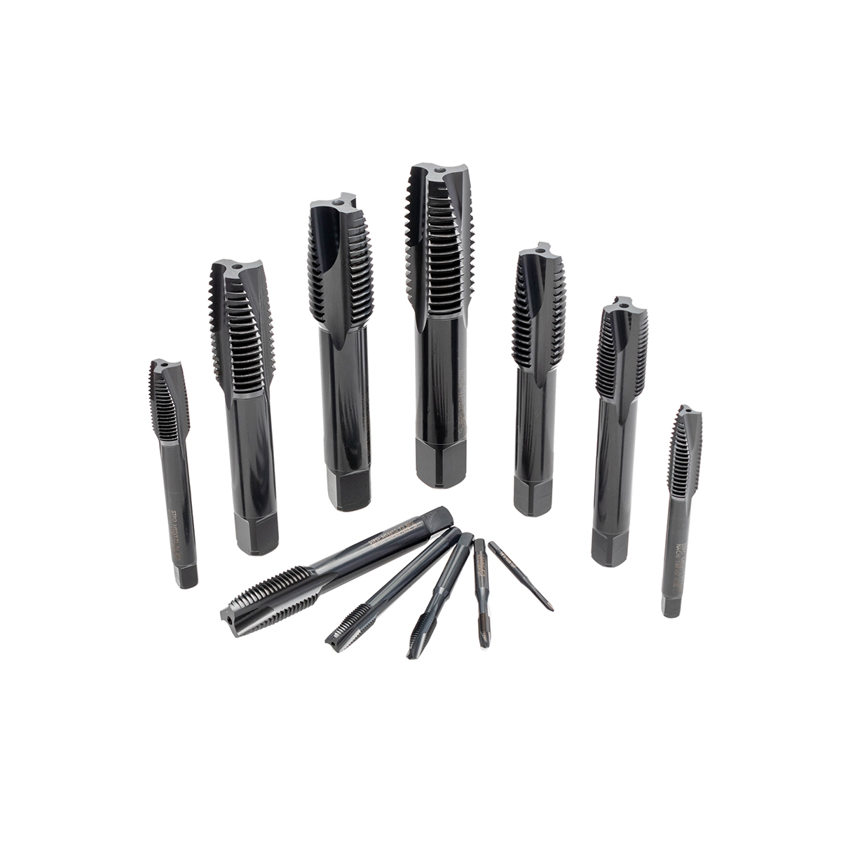 L6868_M22X2.5R+1 ดอกต๊าปร่องตรงสีดำ