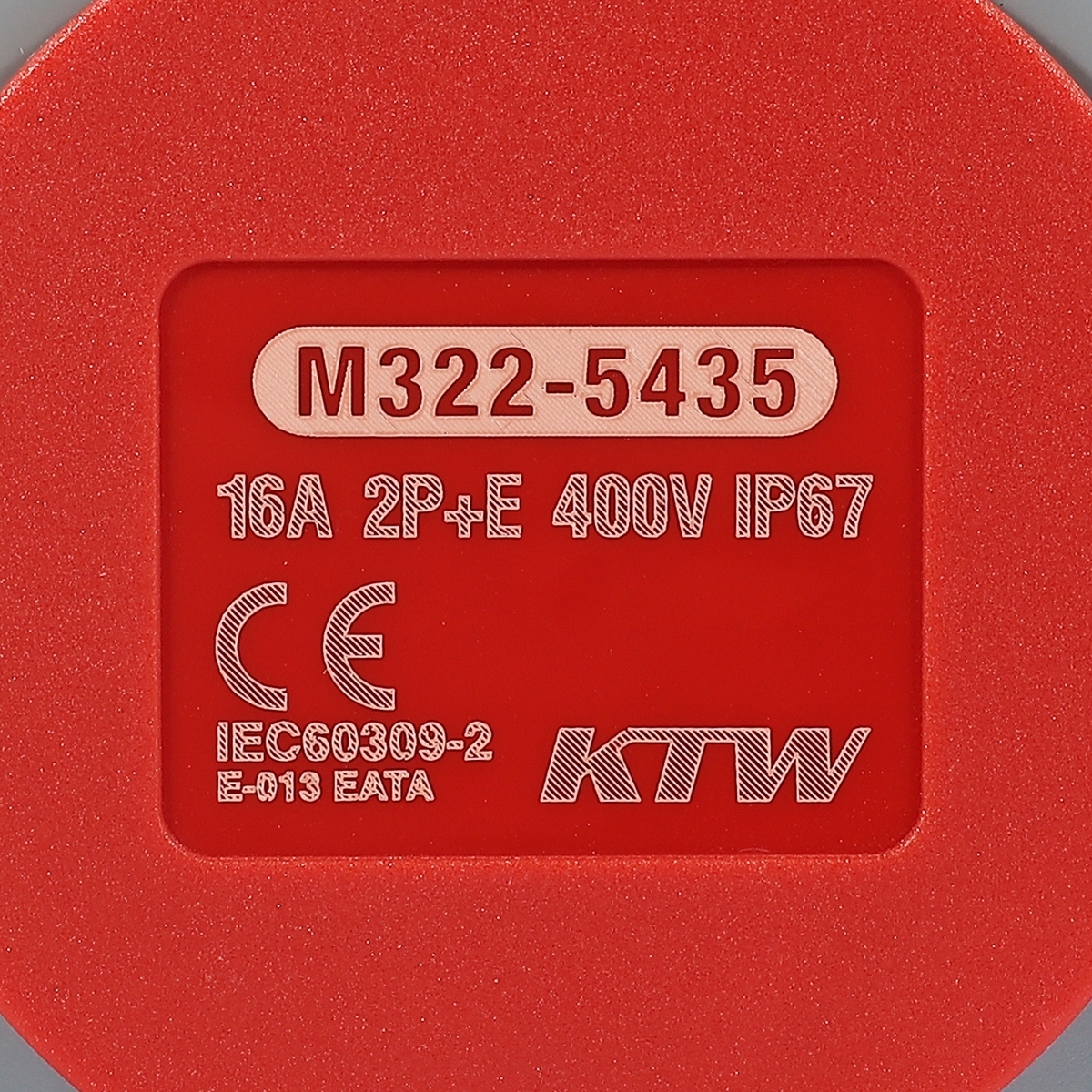 IP67 ปลั๊กตัวเมีย 2P+E 16A-6H 400V