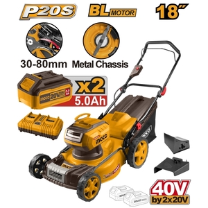40V-BL รถเข็นตัดหญ้า18" -ชุด 5.0AH*2