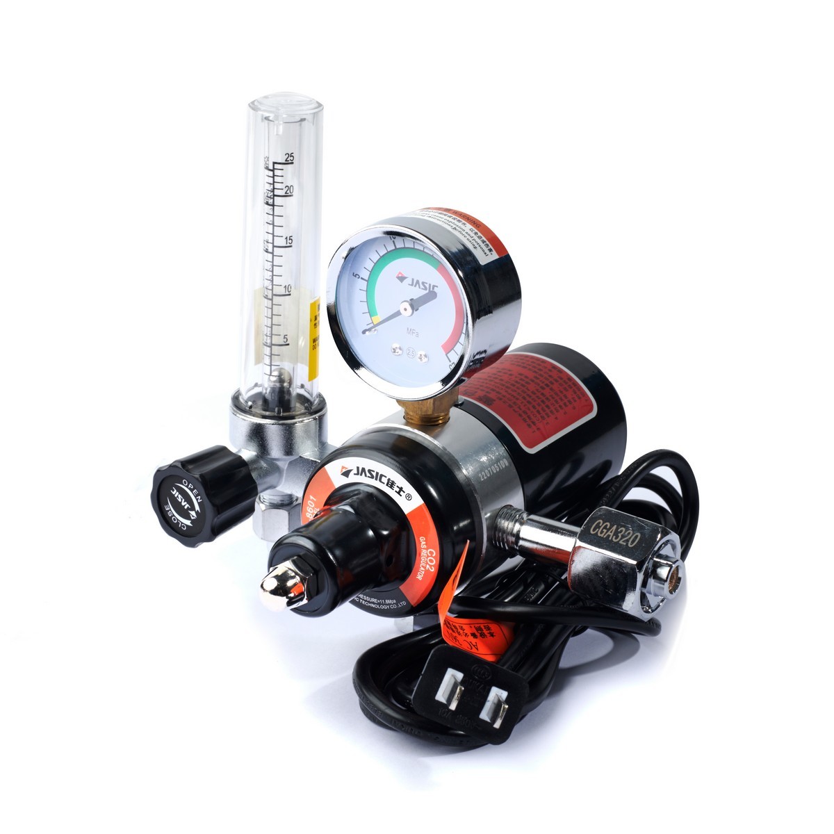 เกจ์วัดแรงดัน CO2 36V-150W (อลูมิเนียม)