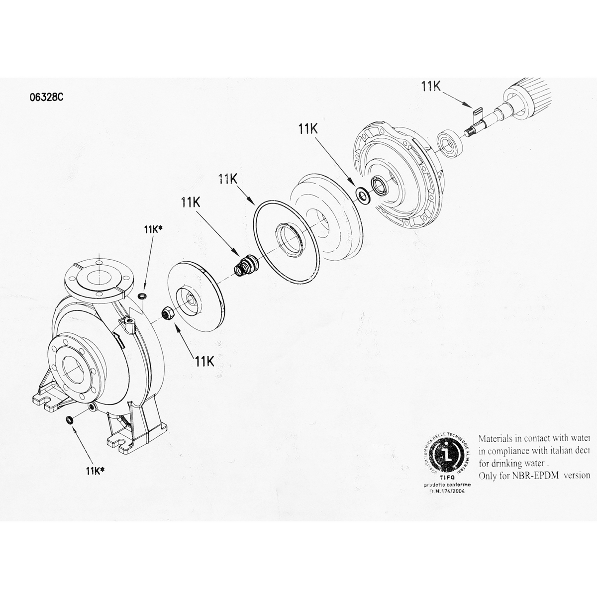 อะไหล่ MECHANICAL SEAL 3LSF40-200/7.5