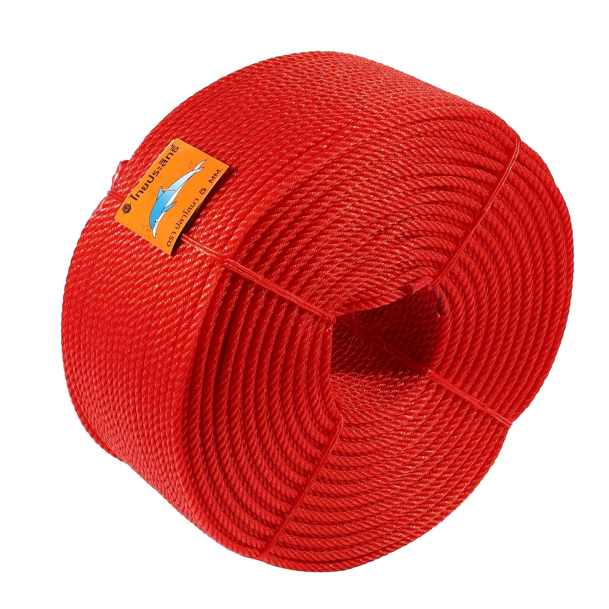 ตราโลมา สีแดง เชือกไนล่อน 5 มม.(A)