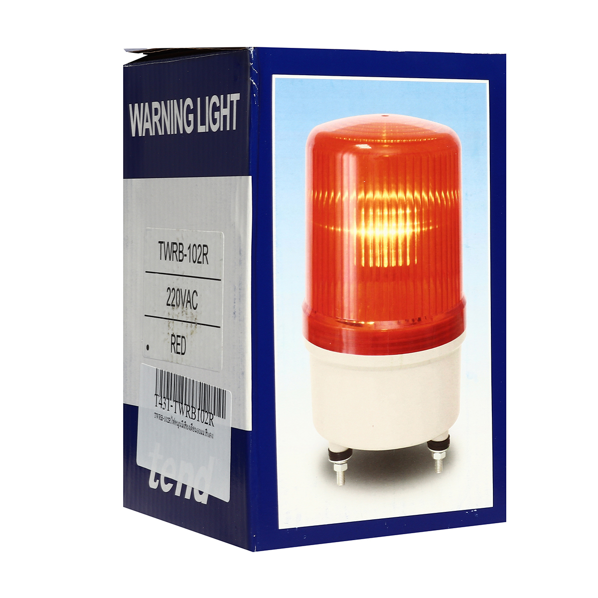 TWRB-102Rไฟหมุนมีเสียงเตือน 100 มม.สีแดง