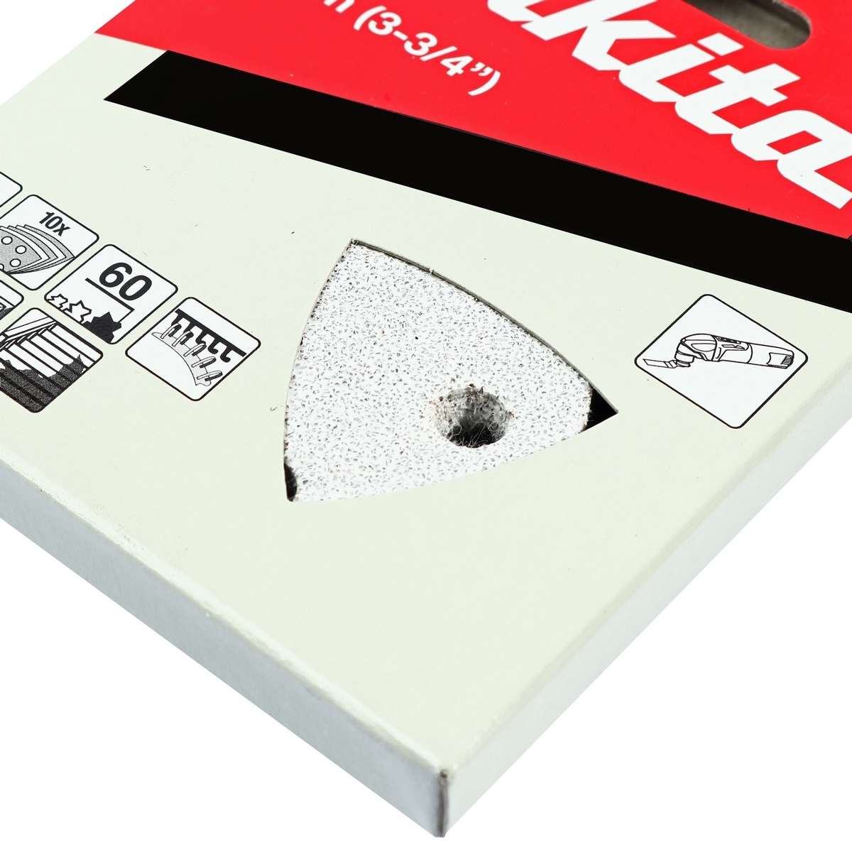 TM3000C(ขาว)กระดาษทรายขัดลอกสี#60 10ใบ/P
