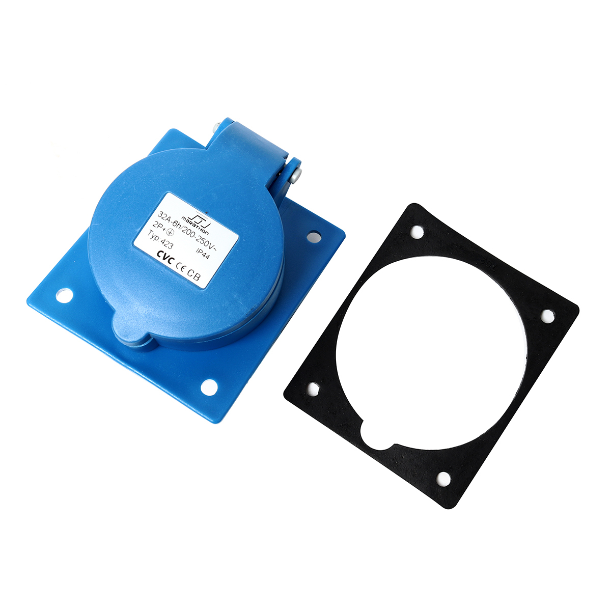 IP44 เพาเวอร์ปลั๊ก-เมียฝังเฉียง 32A2P+E