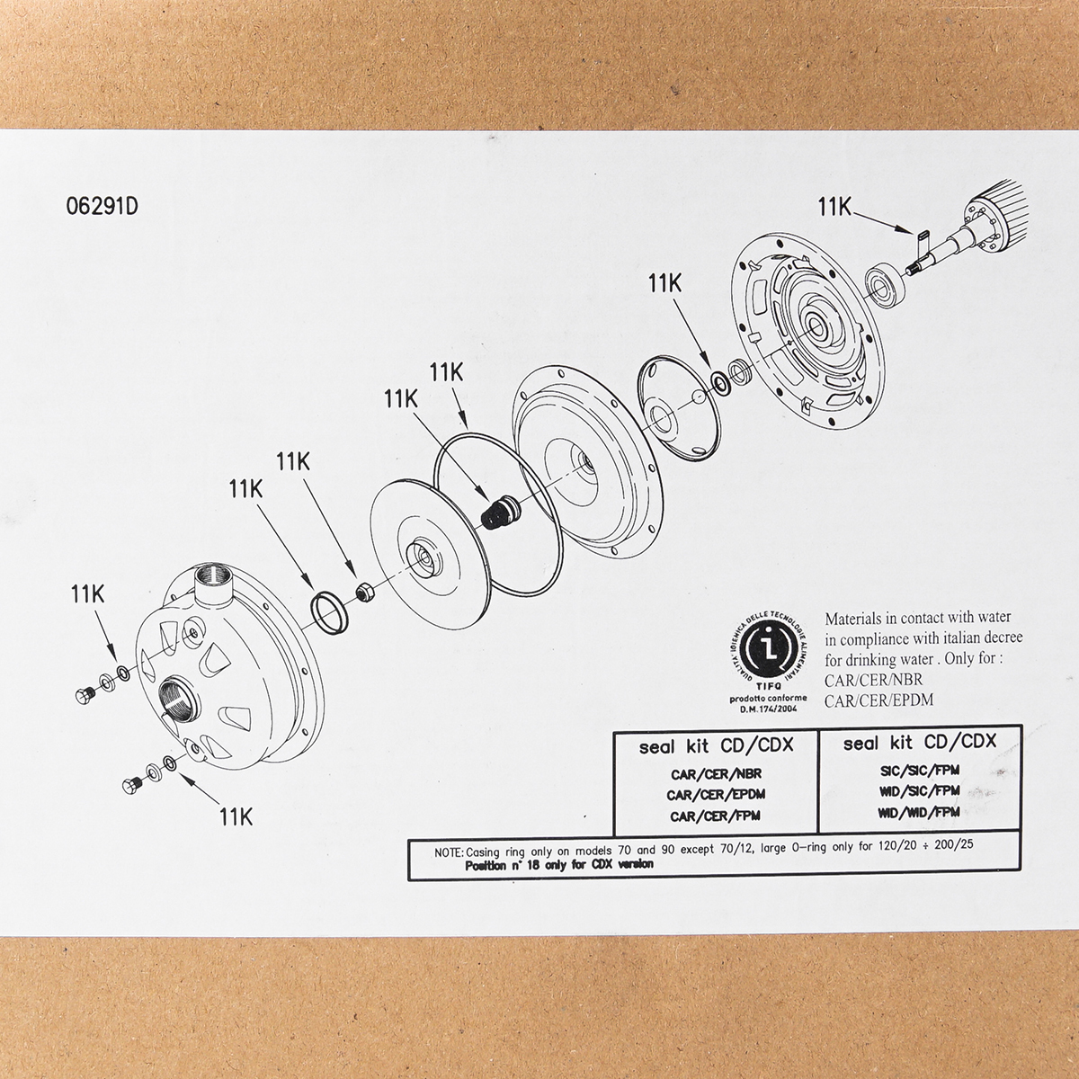อะไหล่KIT HS VER.CDX120/07,/12,200/12,/2