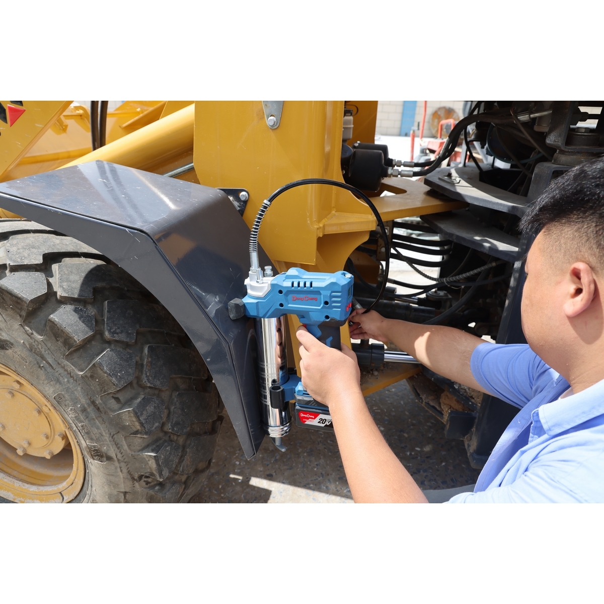 20V - เครื่องอัดจารบี 10000PSI ชุด2A*1
