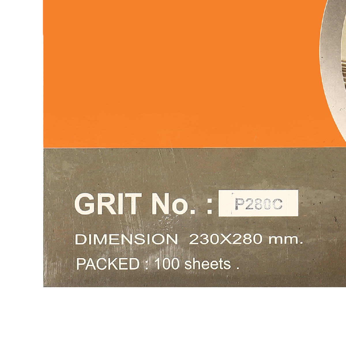 กระดาษทรายน้ำ 230X280 MM. #280 (100/PAC)