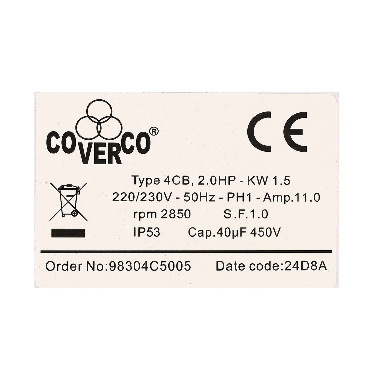 กล่องคอนโทรล CB3W 2HP 220V 50HZ