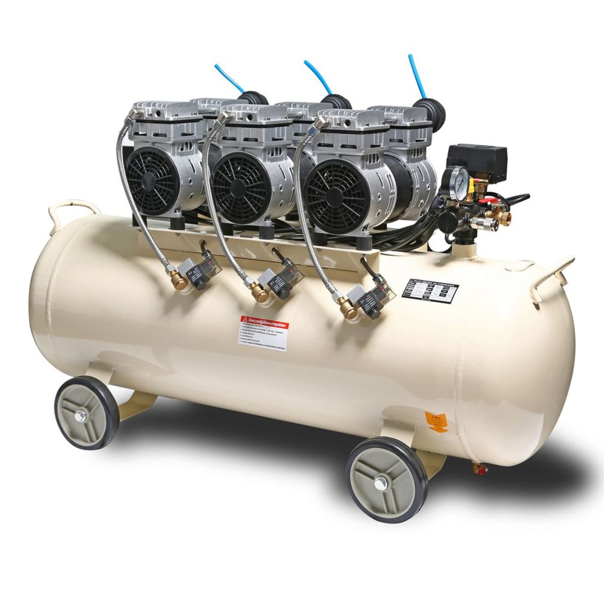 OFS7503-100 ปั๊มลมออยล์ฟรี 3 HP-3หัว