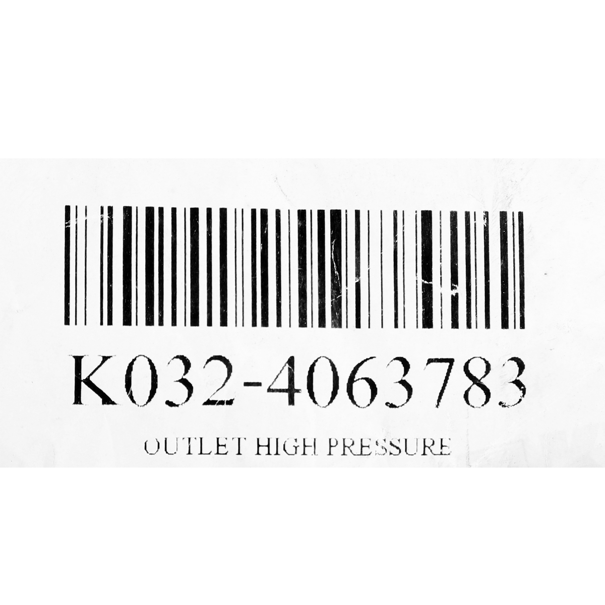 OUTLET HIGH PRESSURE
