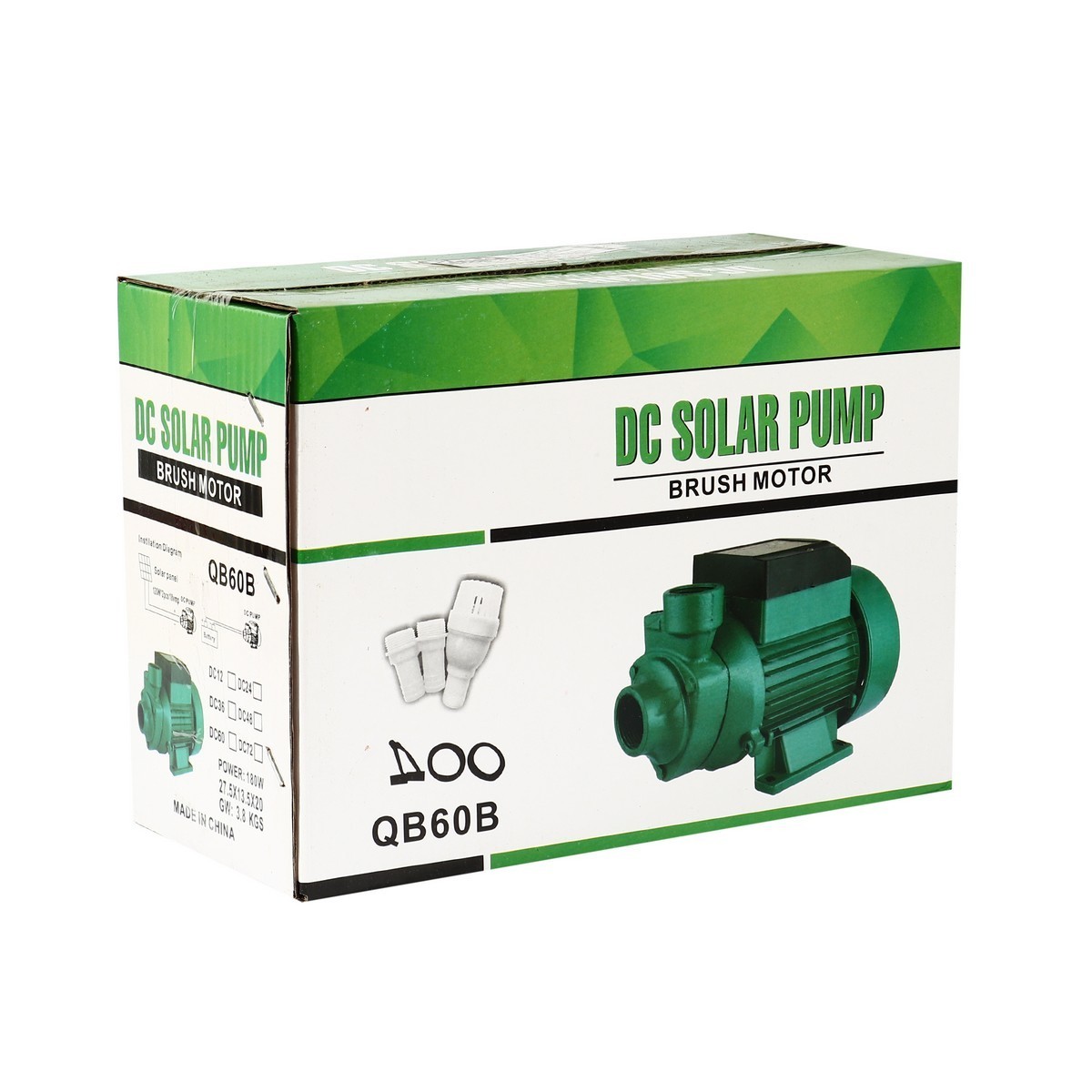 QB-60B-24 ปั๊มหอยโข่ง DC 180W. 24V.