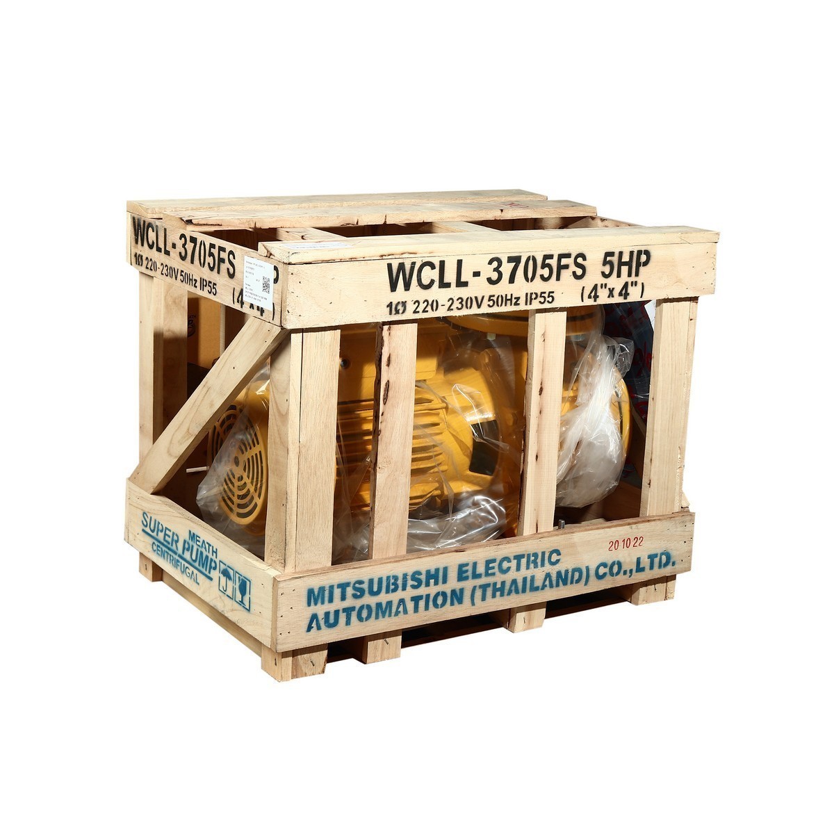 WCLL-3705F-S ปั๊มหน้าแปลนน้ำมาก 5HP 2สาย