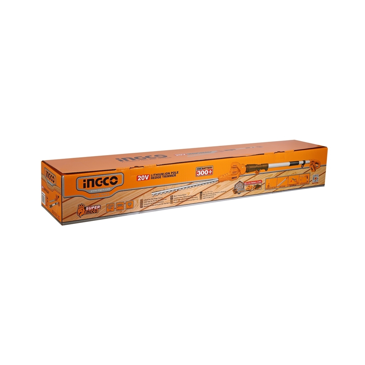 20V เครื่องตัดแต่งพุ่ม-ด้ามยาว 2.0AH*1