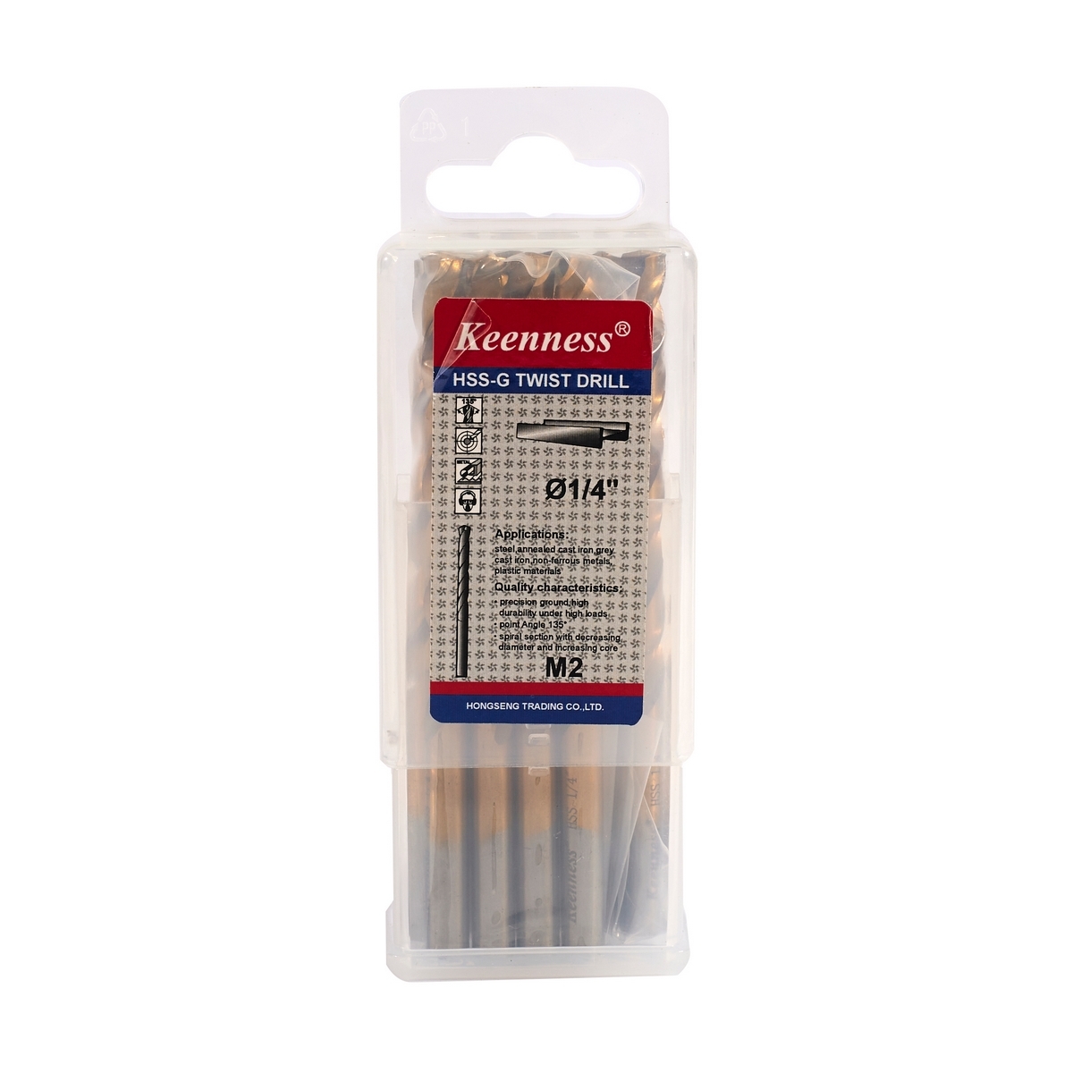 HSS-G ดอกสว่านไฮสปีด 1/4 (6.5MM.) 10 PCS