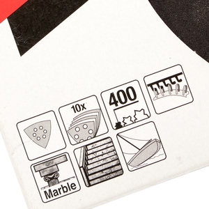 TM3000C(ดำ)กระดาษทรายขัดหิน#400 10ใบ/PAC