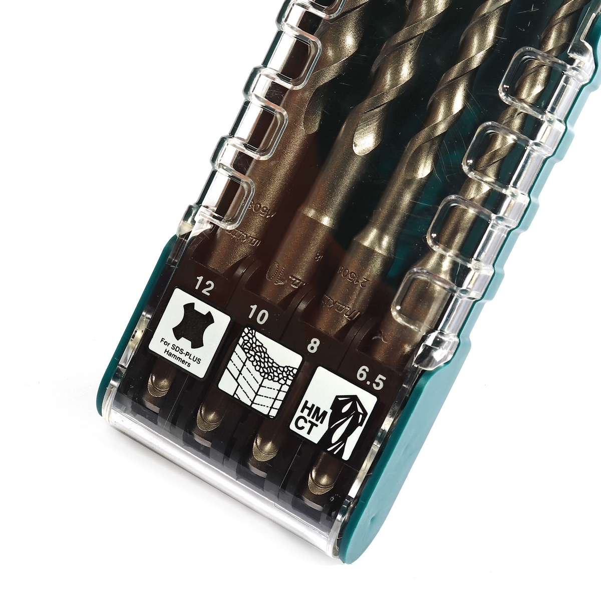 D-74728 ดอกสว่าน SDS (4ดอก/ชุด) กล่องใส