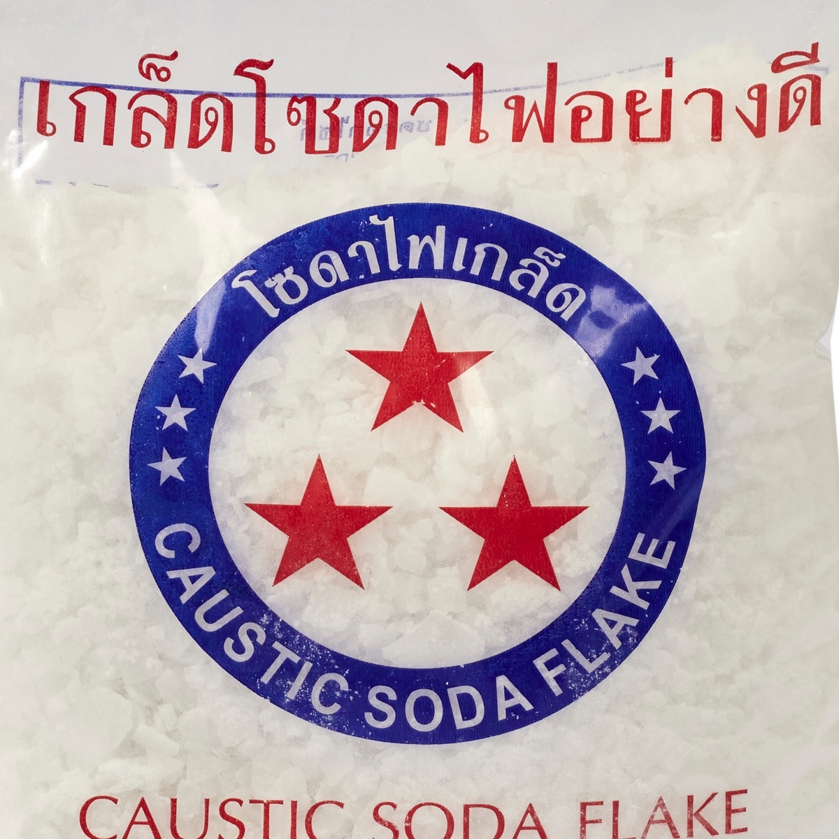 โซดาไฟเกล็ด 800 กรัม / ถุง