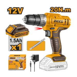 12V-สไลด์ สว่านไร้สาย 20N.M-ชุดแบต 1ก้อน