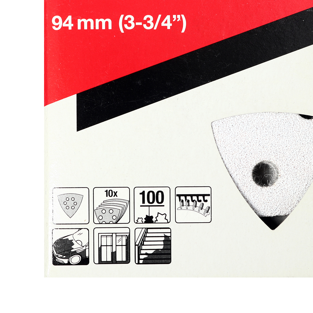 TM3000C(ขาว)กระดาษทรายลอกสี#100 10ใบ/P
