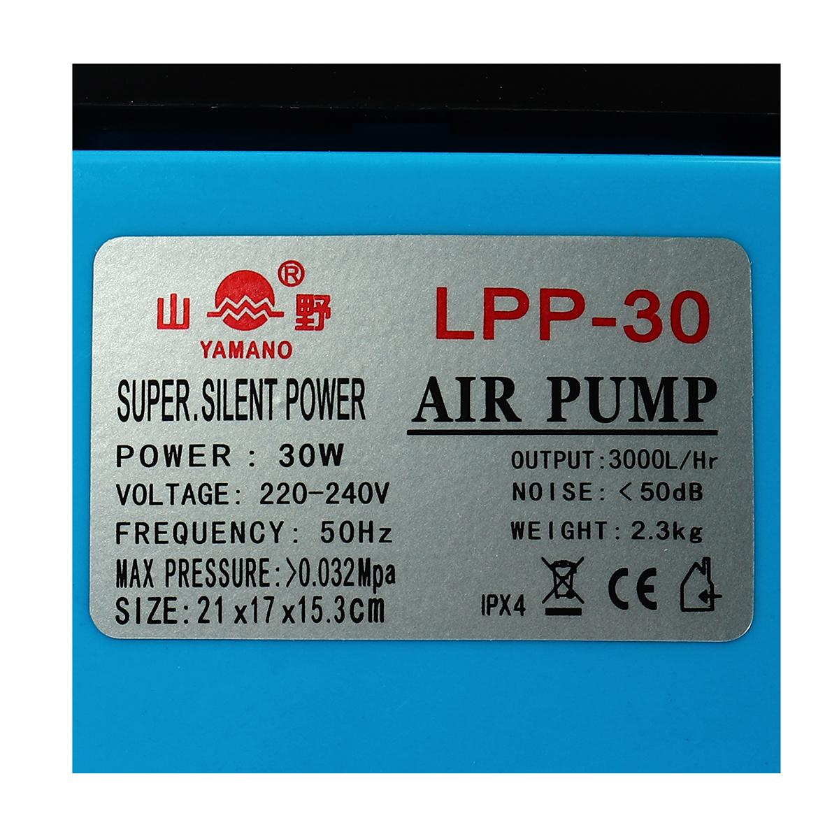 LPP-30 ปั๊มลมไดอะเฟรม 25 W 3,000 L/HR