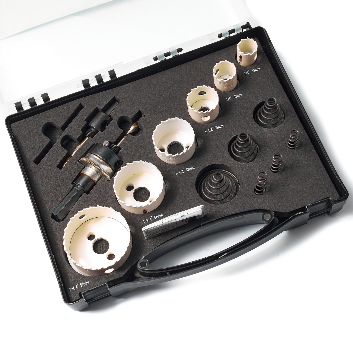 B-38663 ชุด HOLE SAW 19,22,29,38,44,57MM