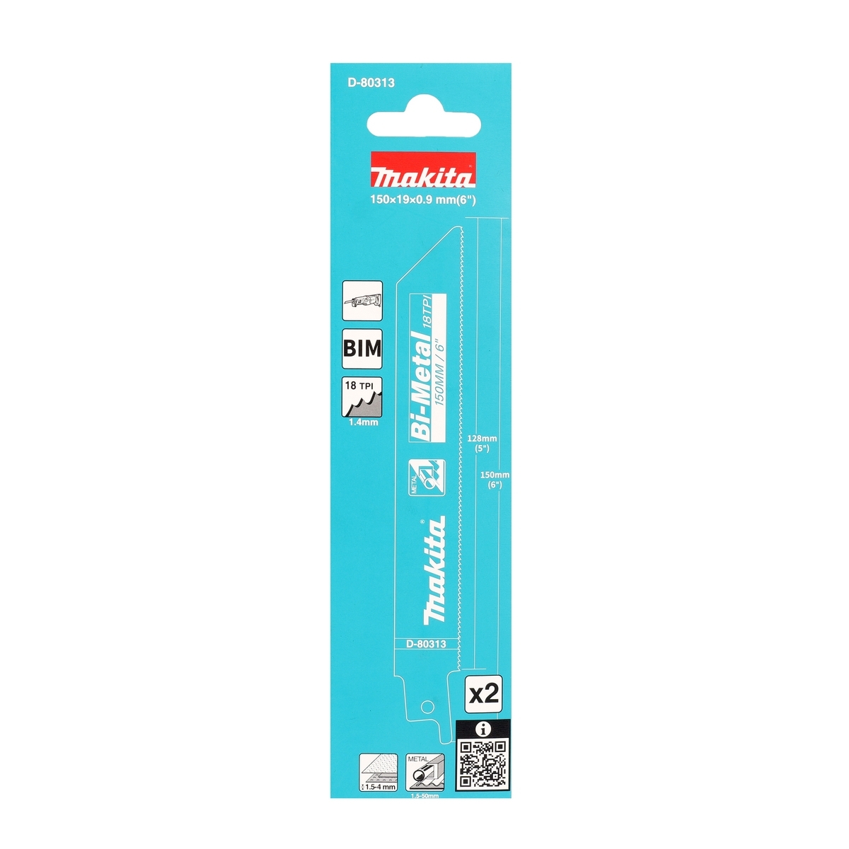 ใบเลื่อยชัก BI-M เหล็ก 18T-150 (2PC/PAC)