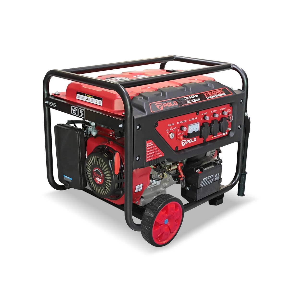 KT6600DDC เครื่องปั่นไฟเบนซิน 5.0 KW