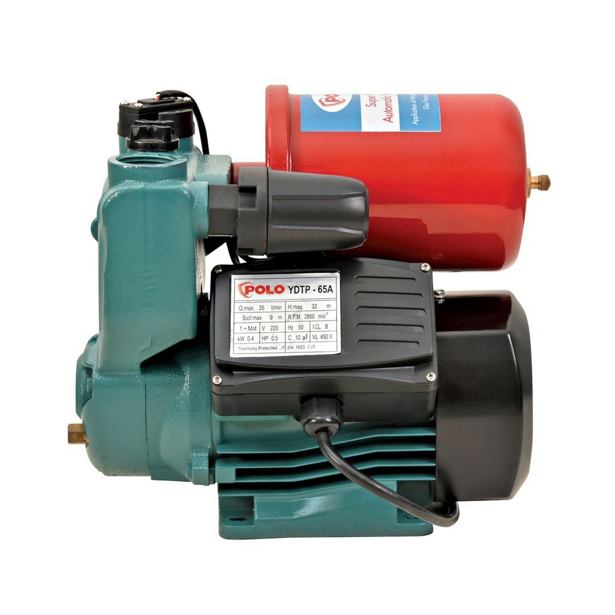 YDTP-65A ปั๊มอัตโนมัติ 0.5 HP