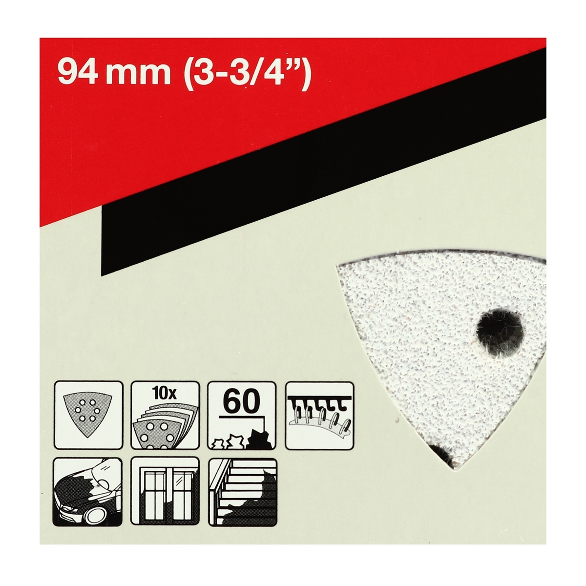TM3000C(ขาว)กระดาษทรายขัดลอกสี#60 10ใบ/P