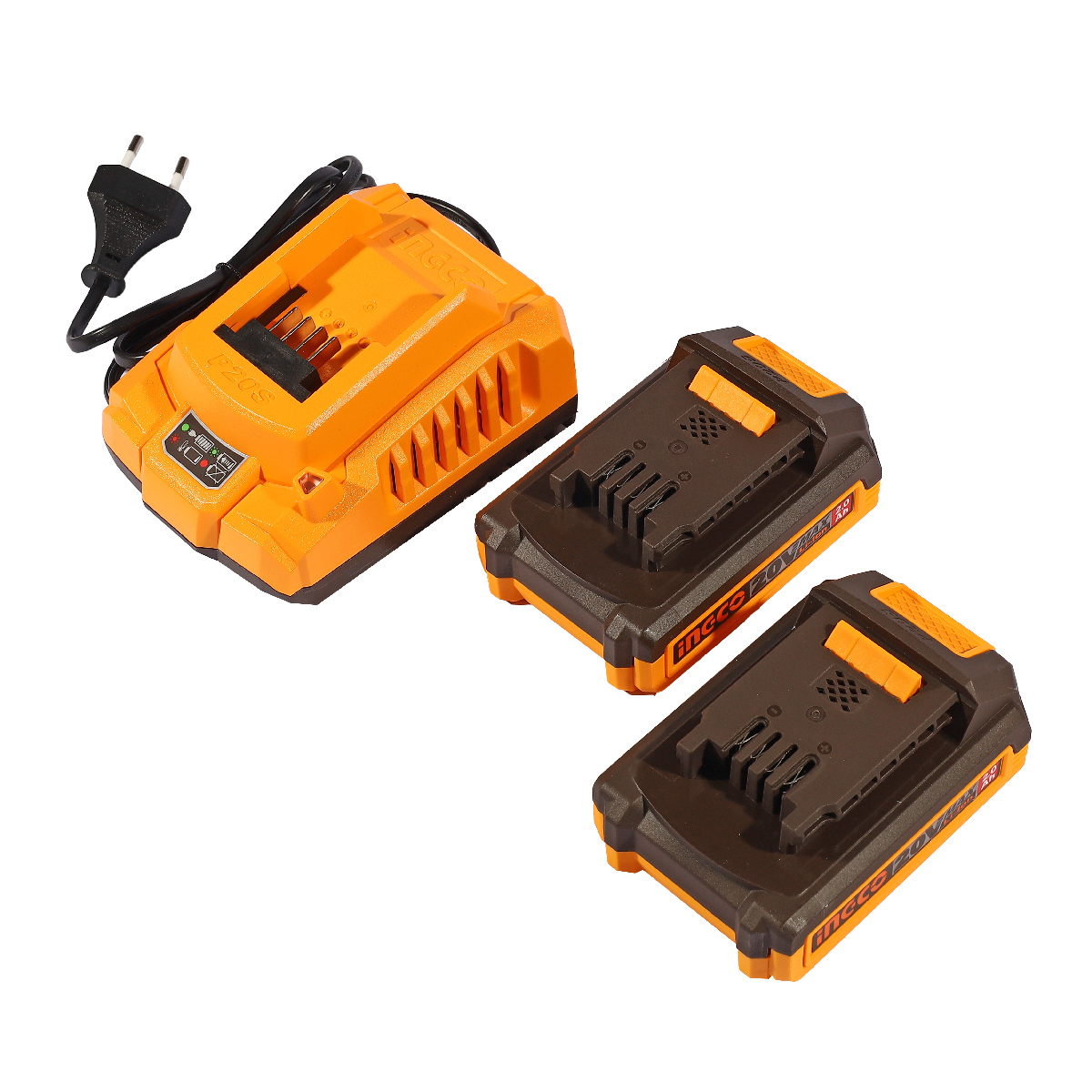 P20S ชุดแท่นชาร์จ+แบตตารี่ 20V 2.0AH*2
