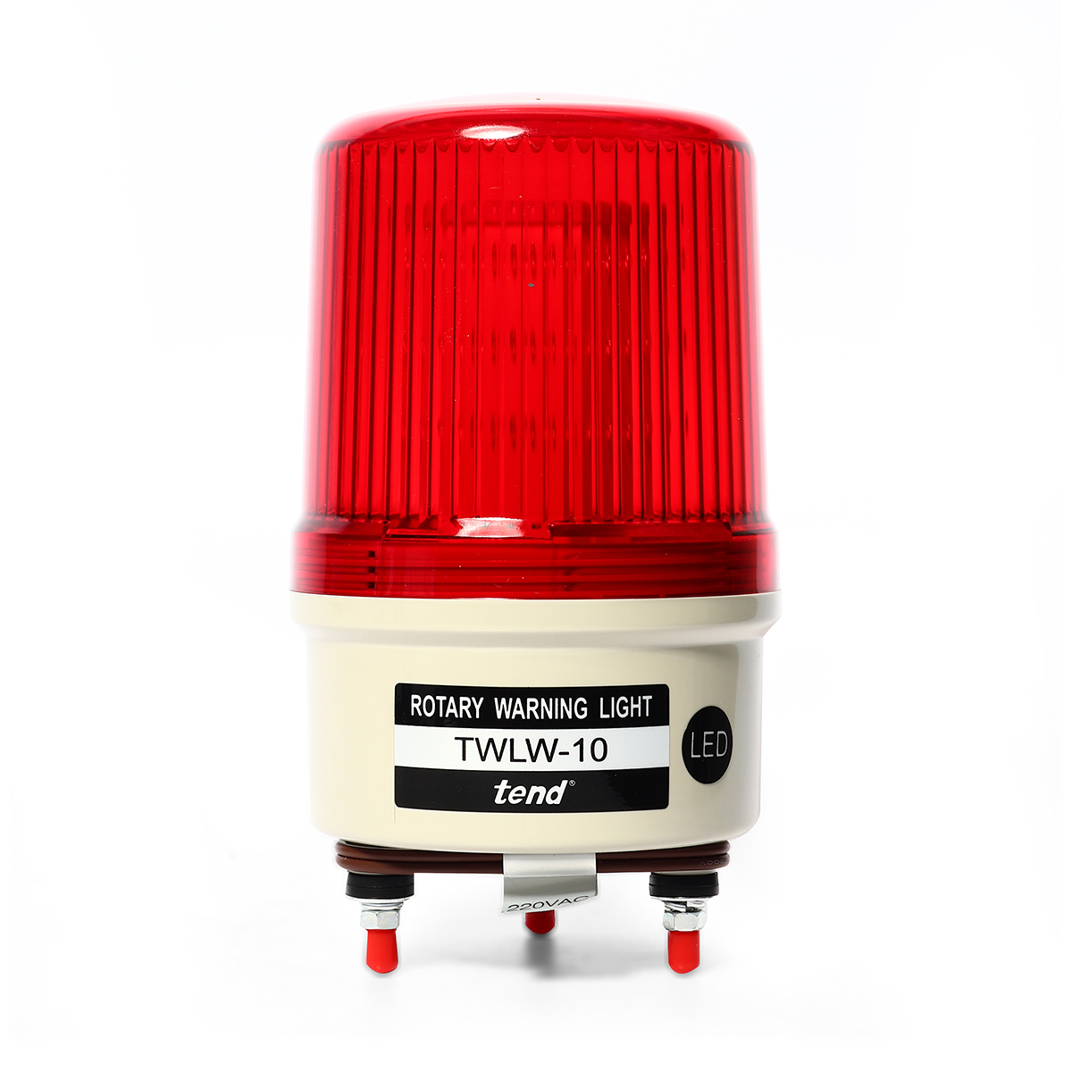 TWLW-10L2R ไฟหมุน100มม. สีแดง หลอดLED