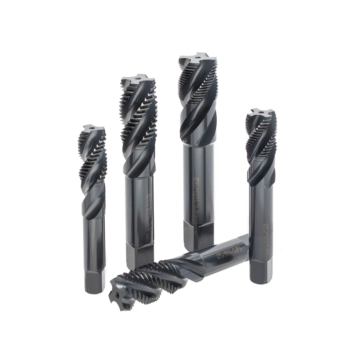 L6866_M24X1.5R ดอกต๊าปร่องเกลียวสีดำ