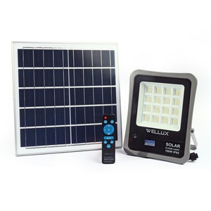 ชุดLEDโซล่าร์ฟลัดไลท์ CALIFORNIA 100W DL
