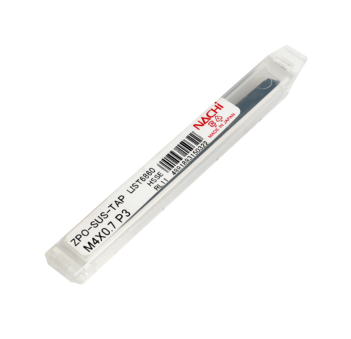 L6860_M4X0.7 HYPER Z ต๊าปร่องตรง SUS