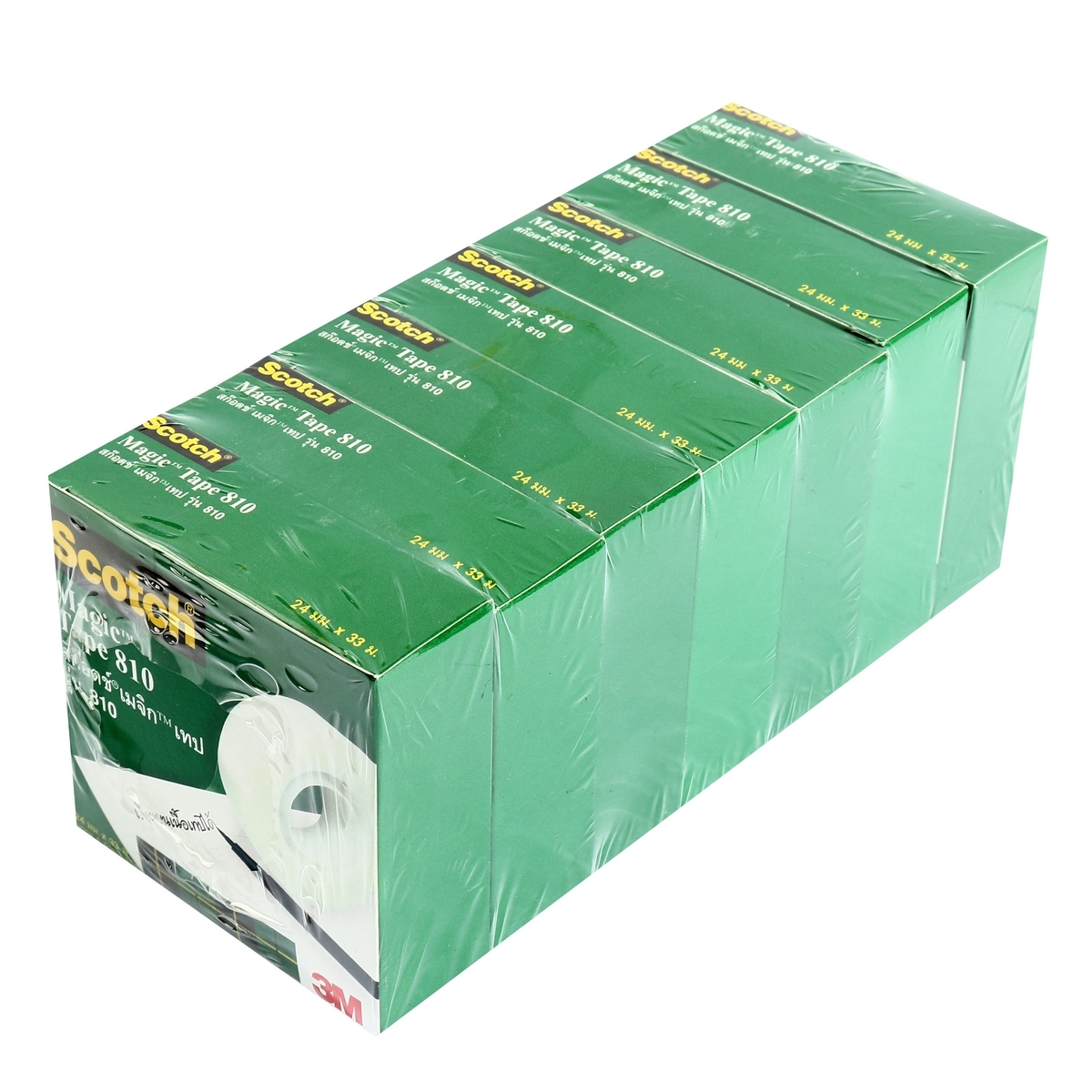 NO.810 เมจิกเทป 24มมX36หลา แกน1
